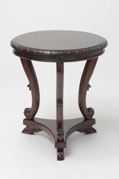 Round Chippendale Style Occasional Table