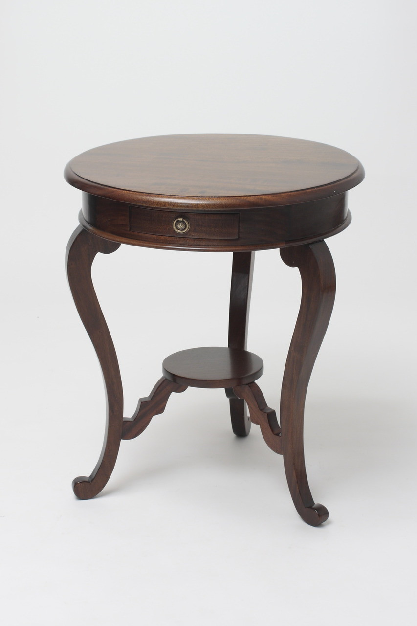 Antique Round Side Table | Laurel Crown