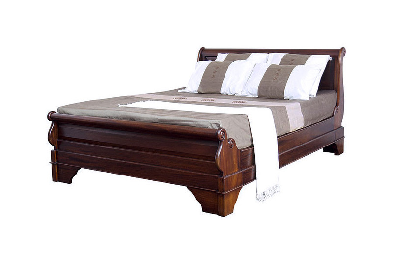 Mahogany sleigh bed discount