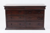 Wide dresser with two sets of columns