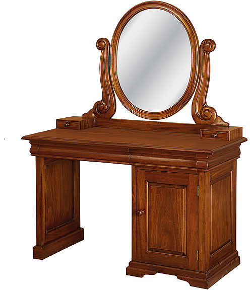 French Sleigh Vanity Dressing Table