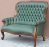 Victorian Spoon-Back Two-Seater Armchair