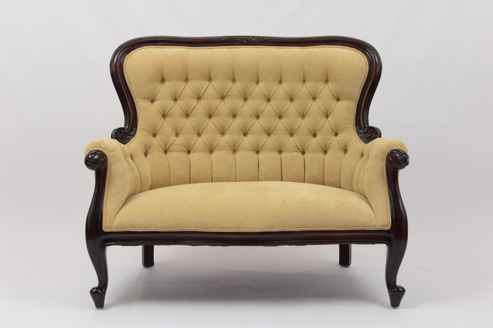 Antique Tufted Loveseat Laurel Crown Furniture