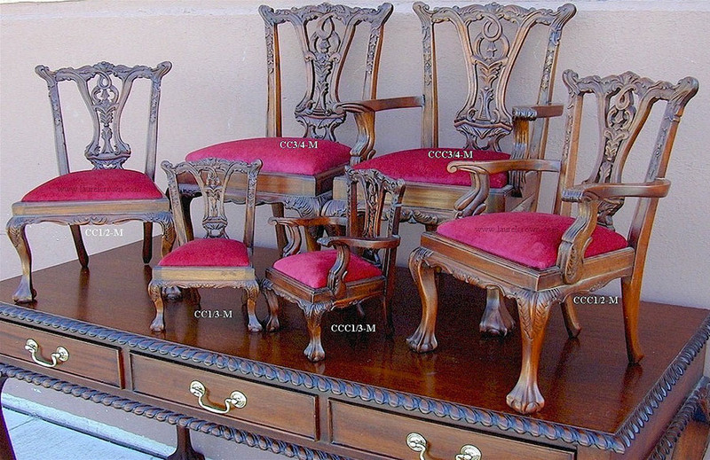 Chippendale Doll chairs  and children's chairs in various sizes