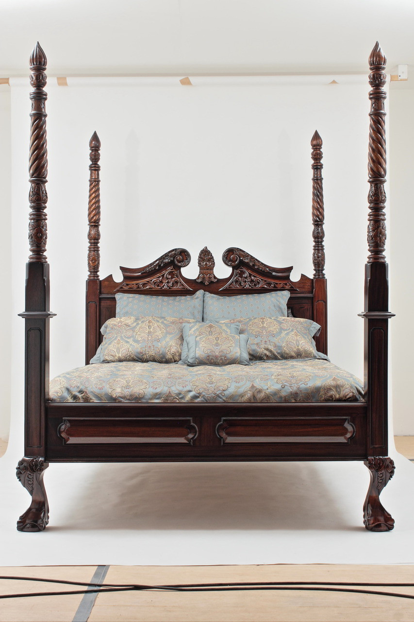 Four-Poster Canopy Queen Bed | Laurel Crown Furniture