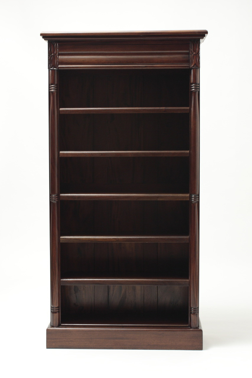 Tall Colonial Mahogany Bookshelf | Laurel Crown Furniture