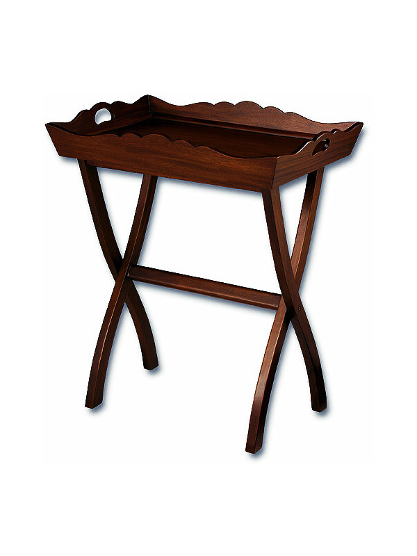 Folding Mahogany Butler Tray Table