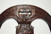Closeup of carved backrest
