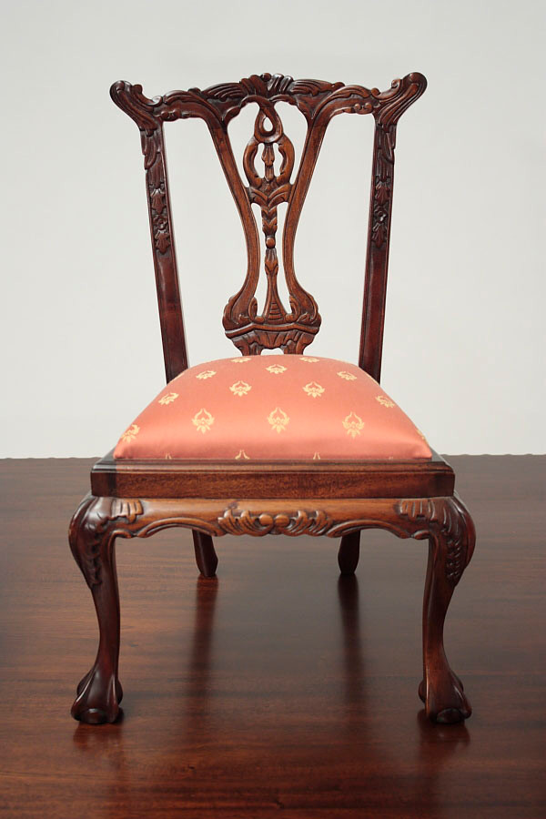 Miniature Chippendale Doll Chair 1/2 Image 1 - Miniature Chippendale Doll Chair 1/2