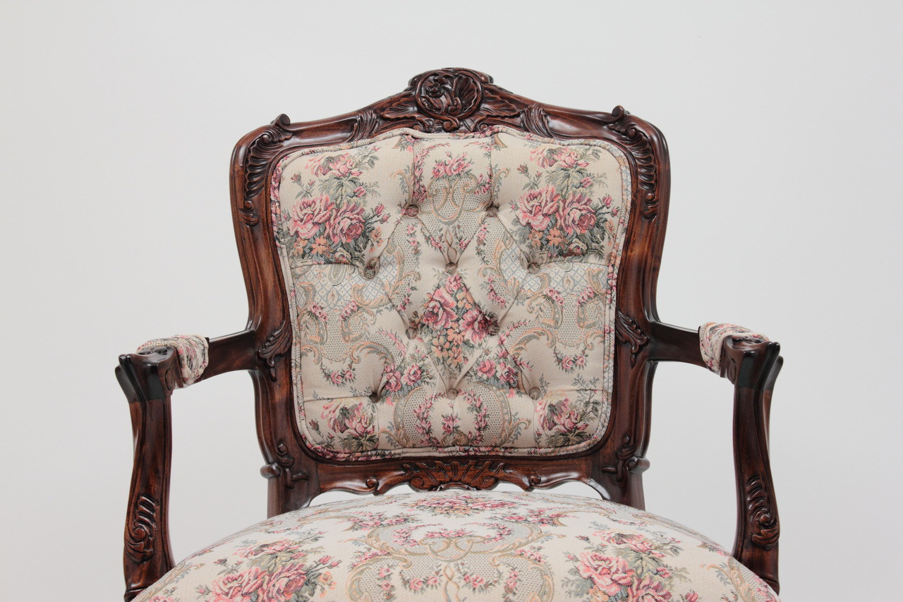 Louis XV Armchair  Laurel Crown Furniture