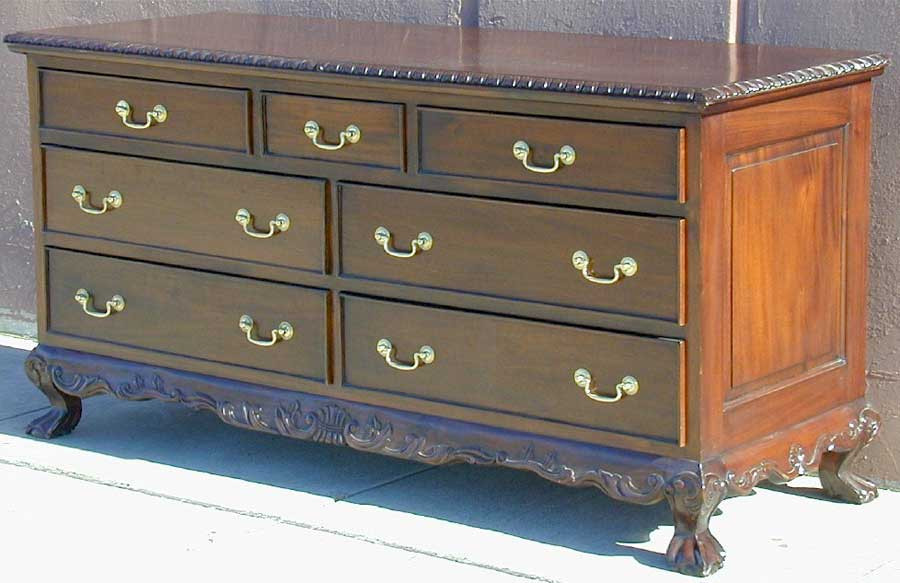 Chippendale Wide Chest of Drawers