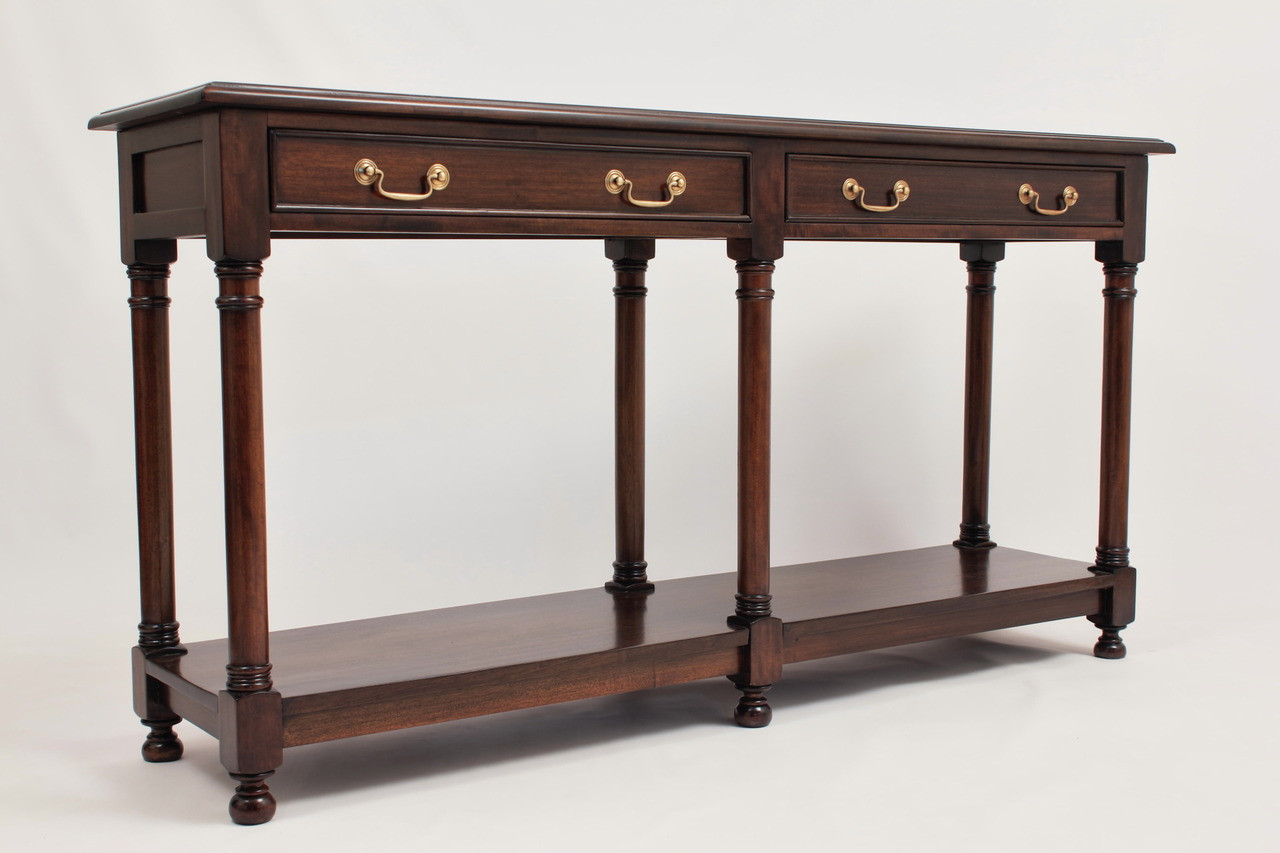Mahogany Console Table with Drawers | Laurel Crown Furniture