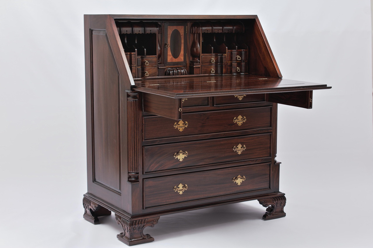 Chippendale Secretary Desk | Laurel Crown Furniture