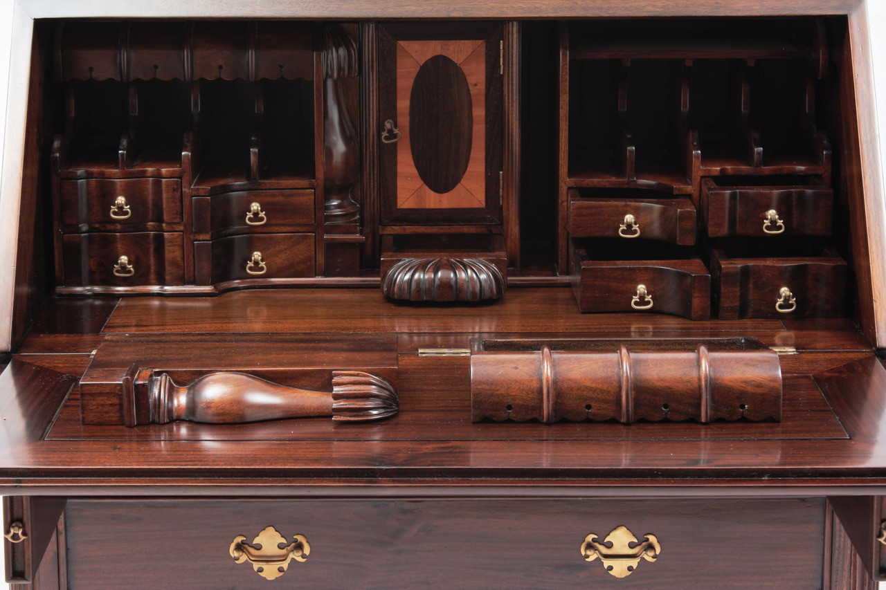 Chippendale Secretary Desk Laurel Crown Furniture