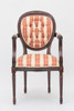 Front facing view of the Louis XVI Medallion Back Armchair