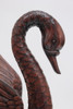 Closeup of swan neck carving