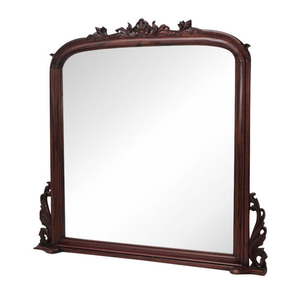 Mahogany Over-Mantel Mirror