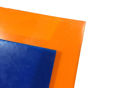 Blue and Orange Urethane Sheets