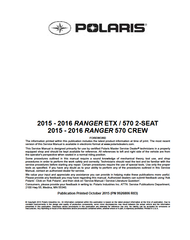 2015-2016  Ranger 570 MIDSIZE ETX CREW Service Manual 9926806