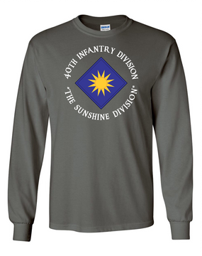 40th Infantry Division Long-Sleeve Cotton T-Shirt (C)(FF)