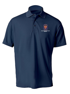 SOCCENT "Crest"  Embroidered Moisture Wick Polo Shirt