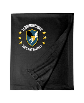 US Army Security Agency Embroidered Dryblend Stadium Blanket (C)