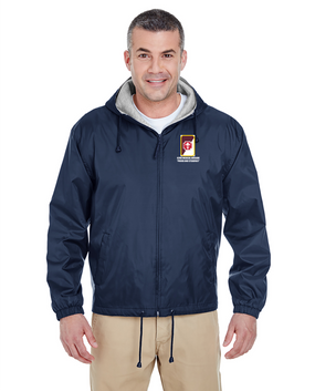 62nd Medical Brigade Embroidered Fleece-Lined Hooded Jacket 