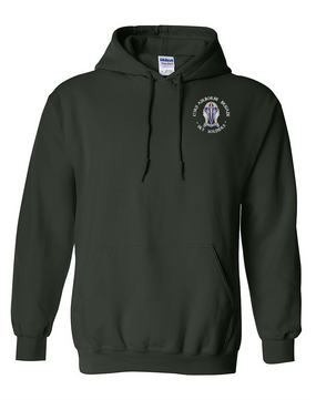 173rd Airborne Brigade "Crest"  Embroidered Hooded Sweatshirt -(C)
