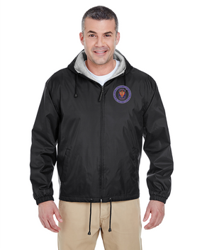 SOCCENT "Crest"  Embroidered Fleece-Lined Hooded Jacket-Proud