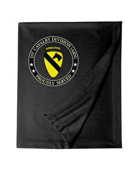 1st Cavalry Division (Airborne) Embroidered Dryblend Stadium Blanket-Proud