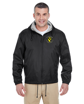 1st Cavalry Division Embroidered Fleece-Lined Hooded Jacket -Proud