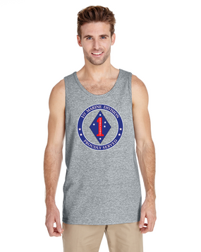 1st Marine Division Tank Top-Proud (FF)