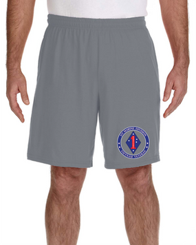 1st Marine Division-Vietnam- Embroidered Gym Shorts-Proud