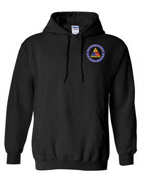 2nd Armored Division Embroidered Hooded Sweatshirt -Proud