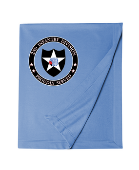 2nd Infantry Division Embroidered Dryblend Stadium Blanket -Proud