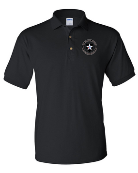 2nd Infantry Division Embroidered Cotton Polo Shirt -Proud