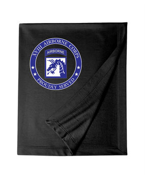 18th Airborne Corps Embroidered Dryblend Stadium Blanket -Proud