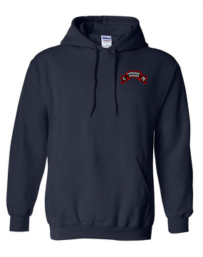 Company C  75th Infantry Embroidered Hooded Sweatshirt