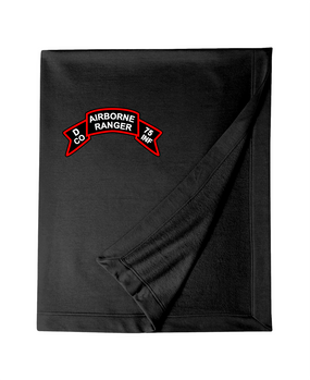 Company D 75th Infantry Embroidered Dryblend Stadium Blanket