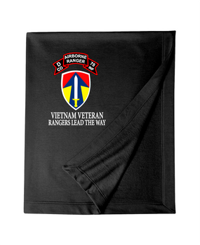 II Field Force Company D 75th Infantry Embroidered Dryblend Stadium Blanket