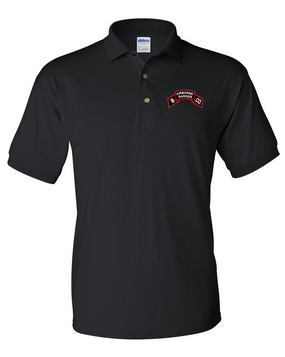 Company B  75th Infantry Embroidered Cotton Polo Shirt