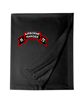 Company H  75th Infantry Embroidered Dryblend Stadium Blanket
