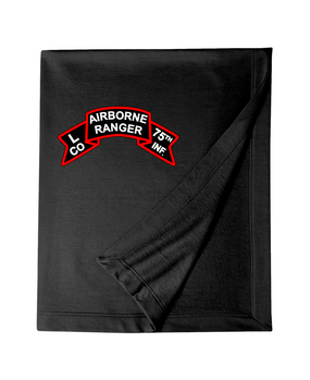 L Company 75th Infantry Embroidered Dryblend Stadium Blanket