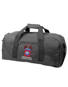 82nd Airborne Division O Company 75th Infantry Embroidered Duffel Bag