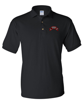 L Company 75th Infantry Embroidered Cotton Polo Shirt