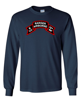 K Company 75th Infantry Long-Sleeve Cotton T-Shirt-FF