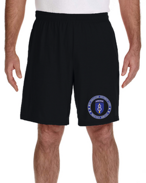 8th Infantry Division (Airborne)  Embroidered Gym Shorts-Proud