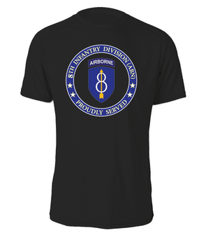 8th Infantry Division (Airborne) Cotton T-Shirt -Proud  (FF)