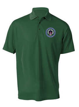 505th PIR Embroidered Moisture Wick Polo Shirt--Proud