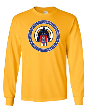 505th PIR  Long-Sleeve Cotton T-Shirt  -Proud  (FF)